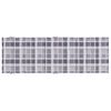 vidaXL Sun Lounger Cushion Grey Check Pattern Oxford fabric (100% polyester)