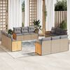 vidaXL Garden Sofa Set Beige