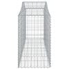 vidaXL Gabion Basket Set of 50 Silver Galvanized Iron