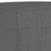 vidaXL Footstool Dark grey 100% polyester fabric Compact Footstool
