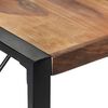 vidaXL Dining Table Natural wood, Black