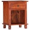 vidaXL Bedside Cabinet 15.7x11.8x19.7" Solid Acacia Wood