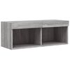 vidaXL TV Cabinet Gray Sonoma Engineered wood Compact