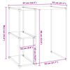 vidaXL Storage Rack Black Iron and non-woven fabric (100% polyester)