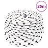 vidaXL Braided Boat Rope White 0.39 "x82.0 ' Polyester