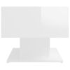 vidaXL Coffee Table High gloss white Engineered wood 40.7 x 19.7 x 17.5 in
