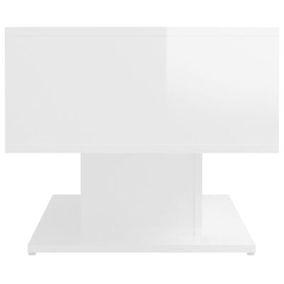 vidaXL Coffee Table High Gloss White 40.7"x19.7"x17.5" Engineered Wood