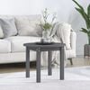vidaXL Coffee Table Grey Solid pine wood Compact Simplistic