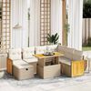 vidaXL Garden Sofa Set Beige