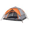 vidaXL Camping Tent Dome 4-Person Gray and Orange Quick Release