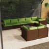 vidaXL Outdoor Lounge Set Brown