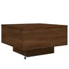 vidaXL Coffee Table Brown Oak Engineered Wood 21.7 in x 21.7 in x 12.2 in