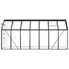vidaXL Greenhouse Anthracite, Transparent Aluminum, Polycarbonate Large