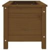 vidaXL Garden Planter Honey brown Solid pine wood Medium