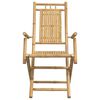 vidaXL Garden Chair Set of 8 Natural Bamboo Medium Foldable Rustic