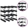 vidaXL Wine Rack for 12 Bottles Black Solid Pine Wood