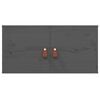 vidaXL Wall Cabinet Set of 2 Grey Solid pinewood, engineered wood