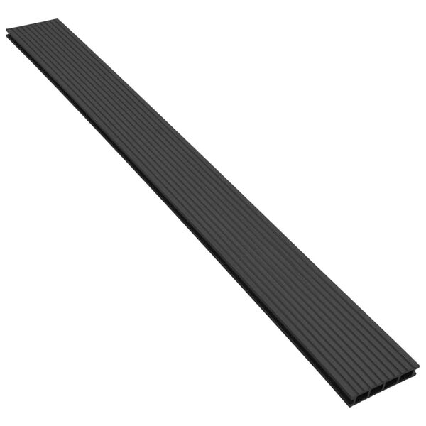 vidaXL WPC Decking Boards with Accessories 131.2 '&sup2; 13.1 ' Anthracite (16x43618)