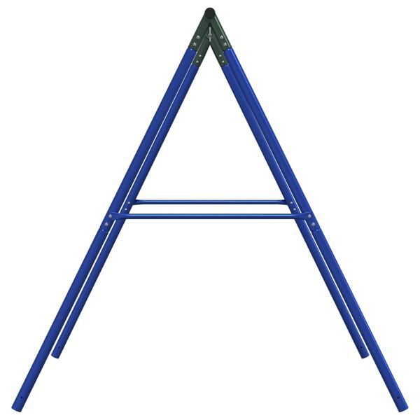 vidaXL Swing Frame Set of 2 Blue and dark green Painted steel Standard