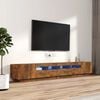 vidaXL TV Cabinet Set Smoked Oak Engineered Wood Large TV Cabinet Set