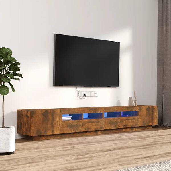 vidaXL TV Cabinet Set Smoked Oak Engineered Wood Large TV Cabinet Set