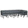 vidaXL Garden Lounge Set Black and Gray