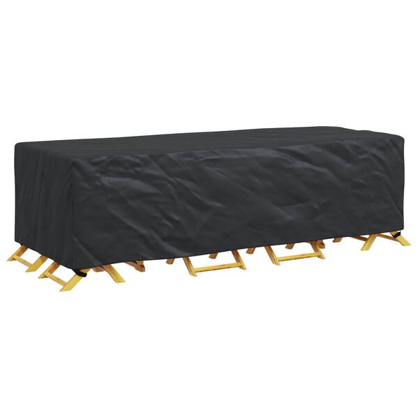 vidaXL Furniture Cover Plain Black 106.30 x 43.31 x 27.56 in 420D