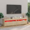 vidaXL TV Cabinet Set of 2 Sonoma oak Engineered wood Large TV Cabinet