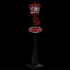 vidaXL Christmas Street Lamp Black, Red ABS, PVC 70.9 in tall