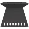 vidaXL Fire Pit Black 18.90 x 18.90 x 15.75 in Steel