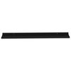 vidaXL Wall Shelf Set of 2 Black MDF 39.4x3.5x1.2 in Wall mounting