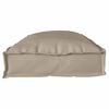 vidaXL Cushion Taupe 39.37 x 15.75 x 3.15 in Oxford Fabric