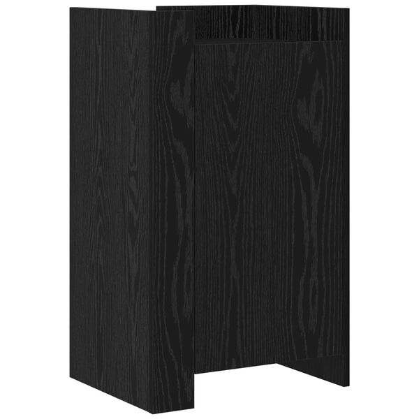 vidaXL Sideboard Black Oak 45 x 35 x 75 cm