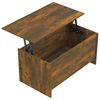 vidaXL Coffee Table Smoked Oak Engineered Wood Medium