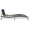 vidaXL Bed Frame White and Black