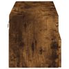 vidaXL TV Wall Cabinet Smoked Oak Engineered Wood 31.5 x 11.8 x 11.8 in