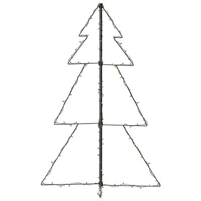 vidaXL Christmas Cone Tree 160 LEDs Indoor and Outdoor 3x4 ft