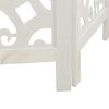 vidaXL Room Divider 3 Panels White Solid Wood Paulownia