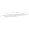 vidaXL Shelf Set of 4 High gloss white Engineered wood