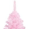 vidaXL Artificial Christmas Tree Pink PVC, Steel, Plastic Medium