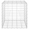 vidaXL Gabion Raised Bed Silver Steel wire 19.7 x 19.7 x 19.7 in Durable
