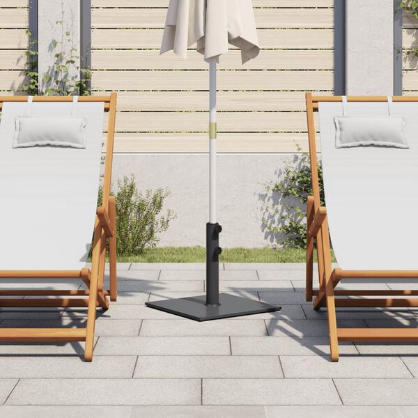 vidaXL Umbrella Base Dark Grey Steel, Iron Medium Heavy Weight Endurance