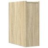 vidaXL Narrow Bathroom Cupboard Sonoma Oak Engineered Wood Slim Portable