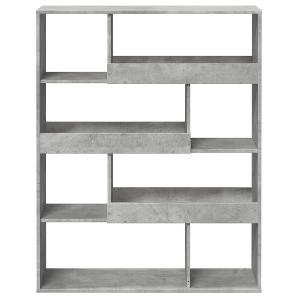 vidaXL Bookcase Concrete grey Engineered wood Medium Bookcase