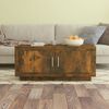 vidaXL Coffee Table Smoked oak Engineered wood 40.2 in x 19.7 in x 17.7 in