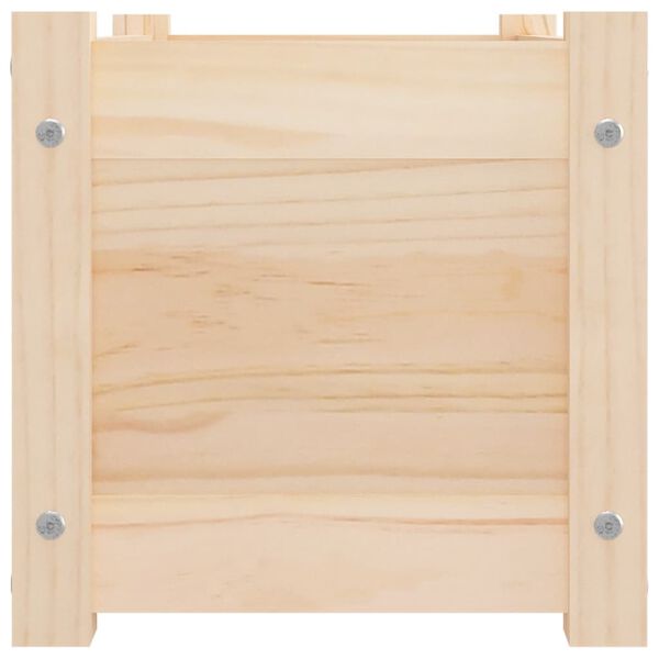vidaXL Garden Planter Natural Wood Solid pinewood Medium