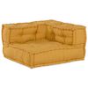 vidaXL Modular Sofa 2 pcs Yellow 55.12 x 27.56 x 22.05 in Fabric