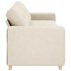 vidaXL Sofa Beige 87.01 x 30.71 x 31.50 in Linen-blend Fabric