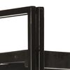 vidaXL Bookcase Black Solid mango wood and powder-coated steel Medium