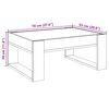 vidaXL Coffee Table Grey sonoma Engineered wood, glass Medium